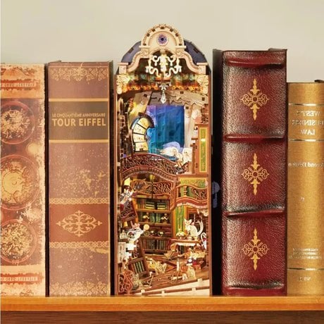 DIY Boek Nook Magische Bibliotheek Houten Boekensteun
