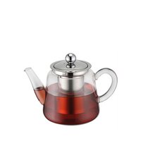 Teekanne aus Borosilikatglas mit Teefilter 450 ml