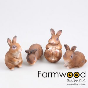 KONIJN 4 ASS S 7X5X7 CM