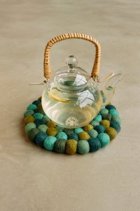 Groene onderzetter groot ø 20cm