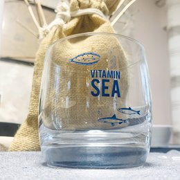 Verre à whisky en cristal « Vitamin Sea » – design maritime, fabriqué en UE