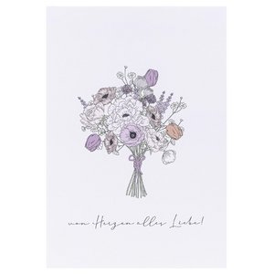 Postcard - All the best from the heart!