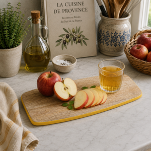 Yellow Edge Mango Wood Serving Board for Charcuterie