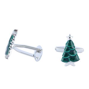 Christmas cufflinks "Christmas tree"