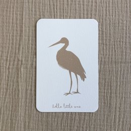 Lykønskningskort Fødselsstork