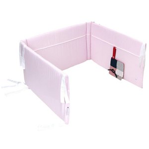 Rosa Kinderbettstoßstange