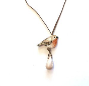 Ketting vogel roodborstje