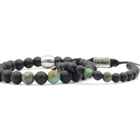 Father and son bracelet set Afr. Turquoise