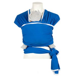 Babyschlinge Kobalt - weiß