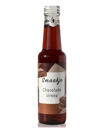 Chocolate-flavored syrup, ideal for adding to coffee or other beverages. Rich, sweet flavor.