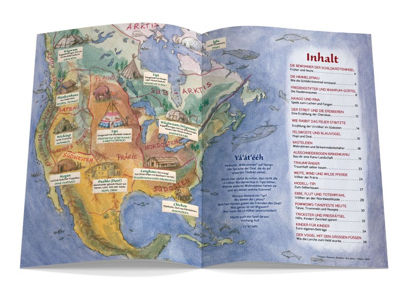 Revista infantil Waldorf - CURTAIN ON número 132 pueblos indígenas de América del Norte