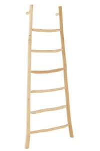 J-Line Ladder 6 Stappen Teak Hout Naturel