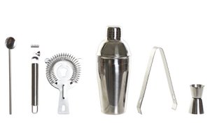 COCKTAIL-SET 6 EDELSTAHL 8X8X21 550ML SCHWARZ RC185258