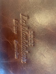Madda leather office case - burgundy red