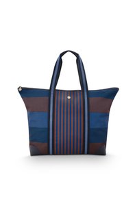 Tilda Tote Bag Large Stripe Blue 66x20x44cm