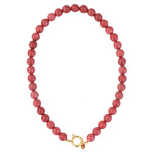 Ketting bubble stone light burgundy