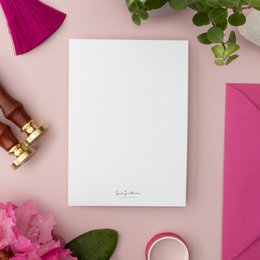 Pink Pack - Handgemachte Postkarten A6 mit Umschlag - Botanical Vintage