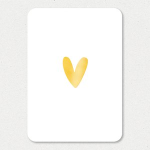 Karte | Herz | Goldfolie