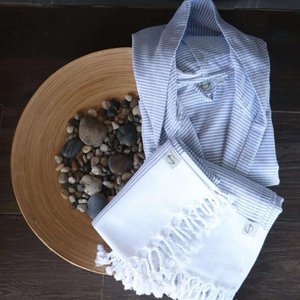 Hammam Badjas Set - Blauw - L/XL