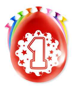 Happy Party Ballons – 1 Jahr