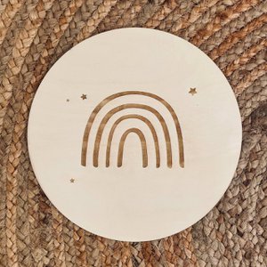 Holzwandkreis - Regenbogen