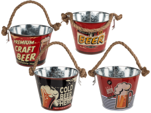 Metalen bieremmer met flesopener, bier