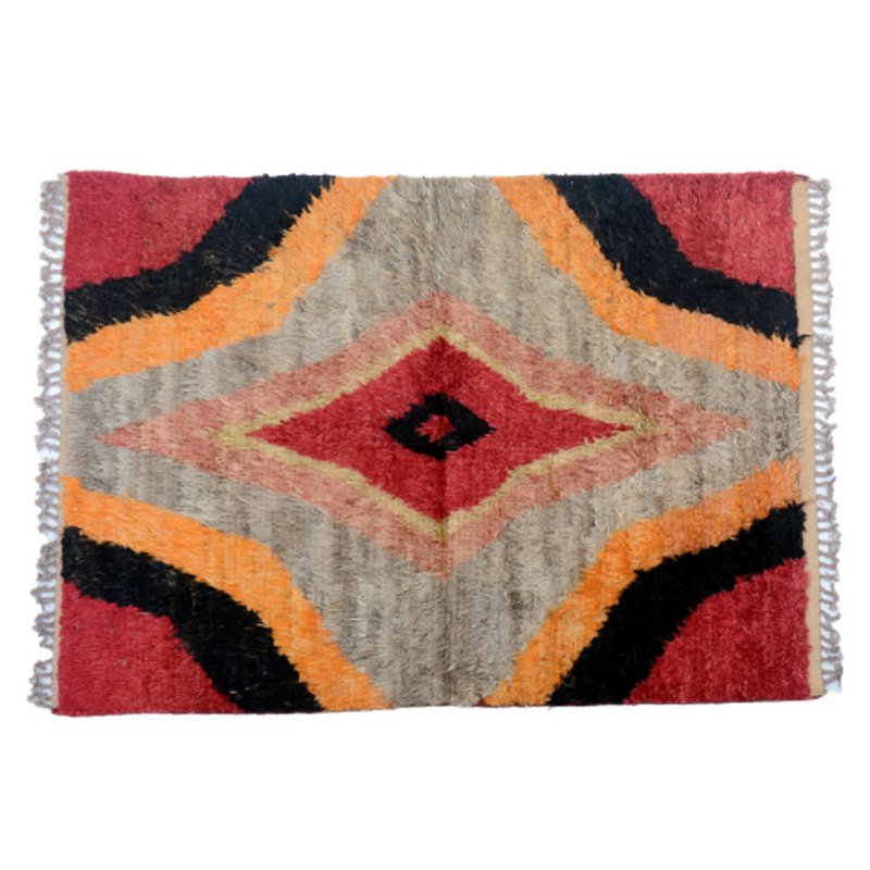 Tapis Moelleux Berbère Cornell Rouge