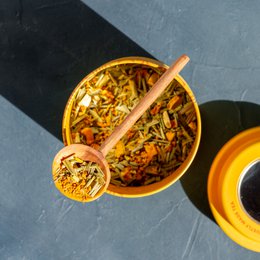 Justea|Curcuma Gingembre| Thé au gingembre | Thé en vrac | Biologique | Commerce équitable | Cadeau de thé