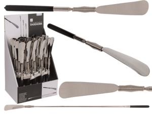 Extendable metal shoe horn,