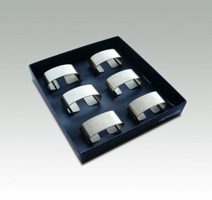 6 Serviettenring -Set - 18/10 Edelstahl - Herdmar