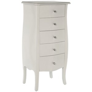 SIFONIER 5 WITTE HOUTLADEN _48X36X100CM, HOUT: SPAR+DM ST40866