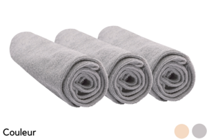 Set of 3 organic cotton terry changing mat covers 50x70 / 55x75 / 50x80