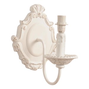 Wandlamp 19x25x24 cm Wit Hout Muurlamp