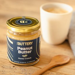 Erdnussbutter mit Honig-Crunch