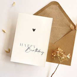 Geburtstagskarte mit Umschlag nude - Happy Birthday