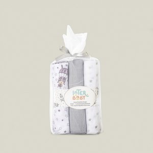 SWADDLES 80X80 - MOD. PARACAIDISTA - PACK 3 - GRAU