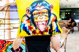 Cushion Funky Monkey af Vincent Richeux