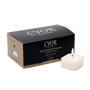 Bernsteinschwarze Teelichter