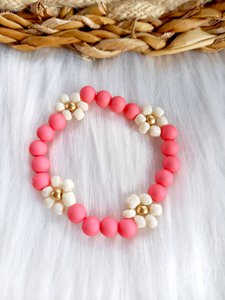 Daisy Children's Bracelet Coral