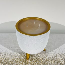 Candela / vaso di fiori in oro bianco