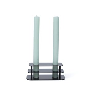 Linie - Kerzen Standard - Doppelt - Schwarz