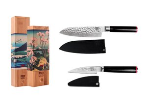 Set of knives - The Starter Set: 2 knives (paring knife + santoku)