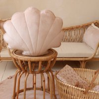 Soft Velvet Shell Cushion “Latte”