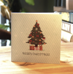 Popup Christmas Card 3D Christmas tree with presents pop up Christmas card with Message Panel