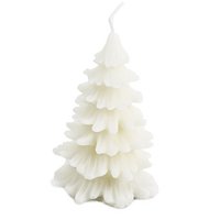 Candle Christmas tree rustic white