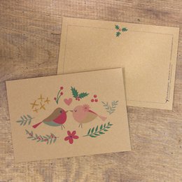 Pocztówka Bird Love, opcjonalnie z kopertą