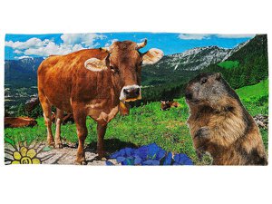 Badhanddoek Alpine Design, 140x70cm