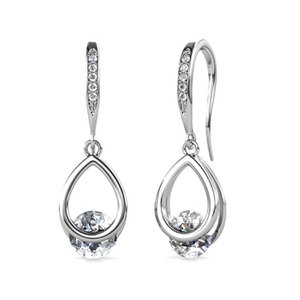 Boucles d'oreilles Tristin Hook - ArgentÃ© et Cristal