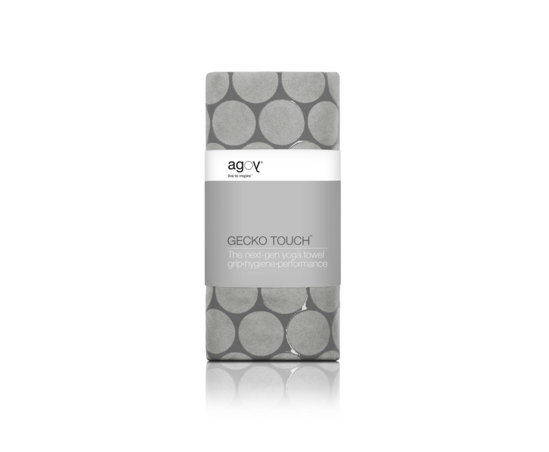 Gecko Touch Yoga håndklæde - Moon Grey