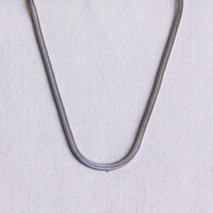 Flat “Snake” chain 3mm - silver color